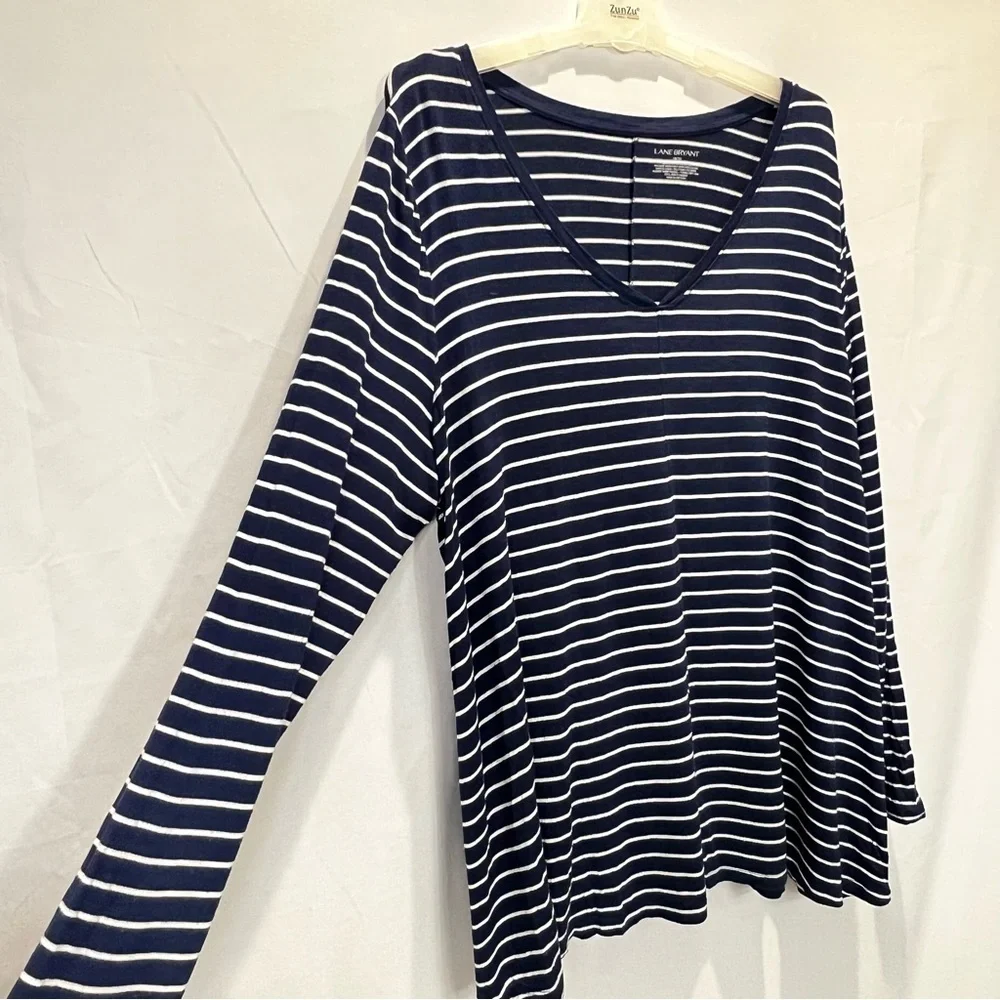 Lane Bryant 2 Pieces Long Sleeve Short Sleeve Shirt Size 18/20 - Picture 4 of 10